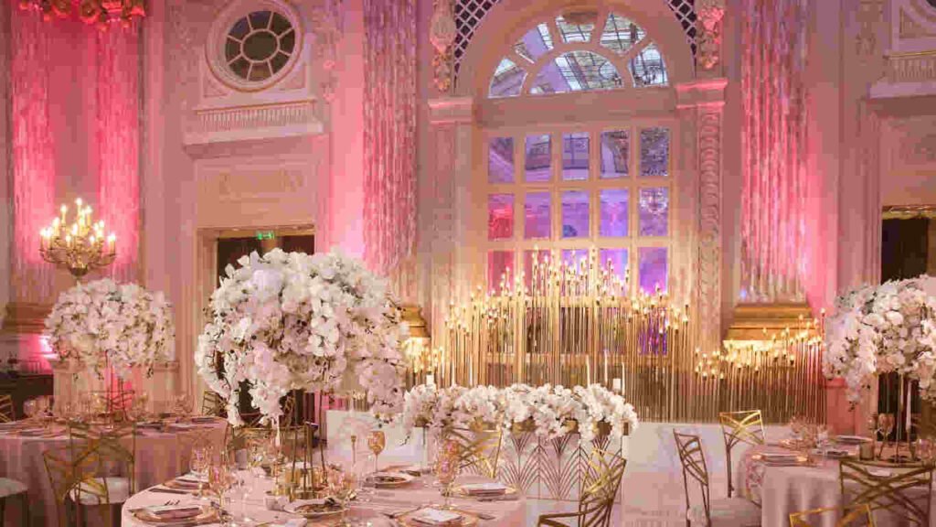 classic room decoration service for weddings