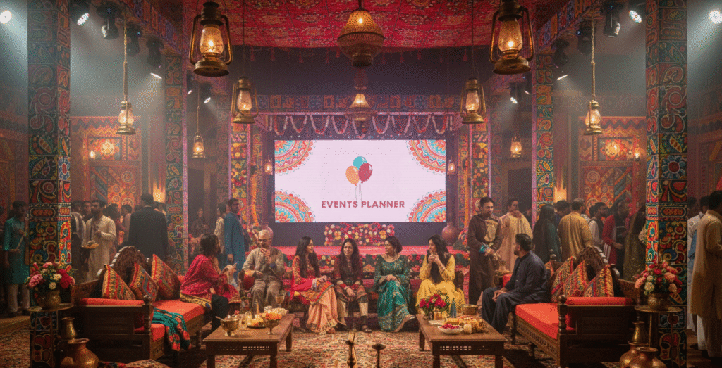 10 Trending event Themes where a stunning Pakistani Cultural Heritage themed events with truck art pattern