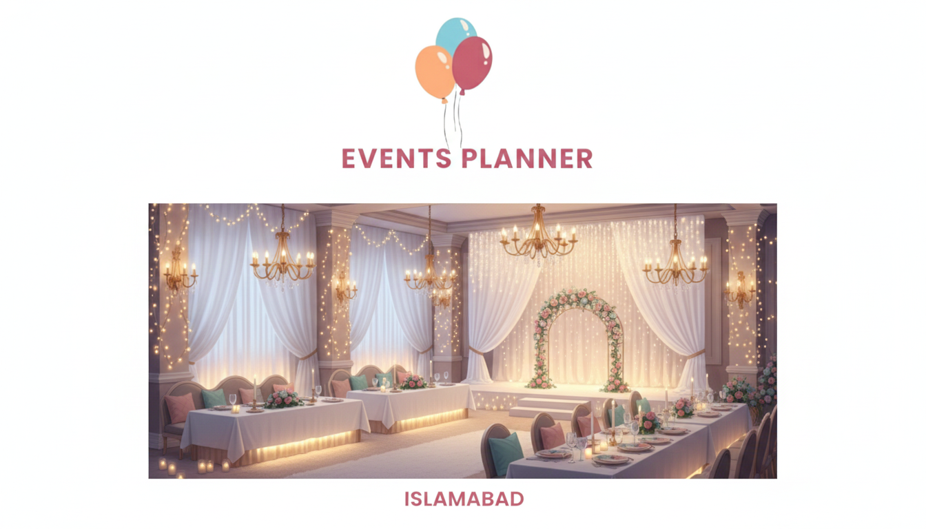 Best House Lighting where see a set up of Islamabad events planner hub